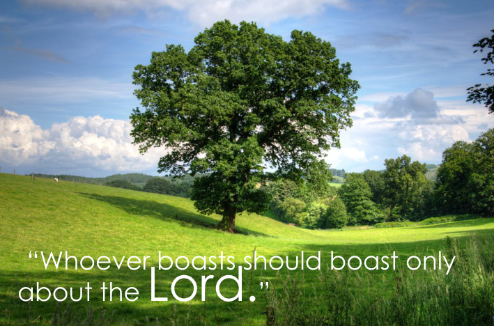 I will boast in God alone